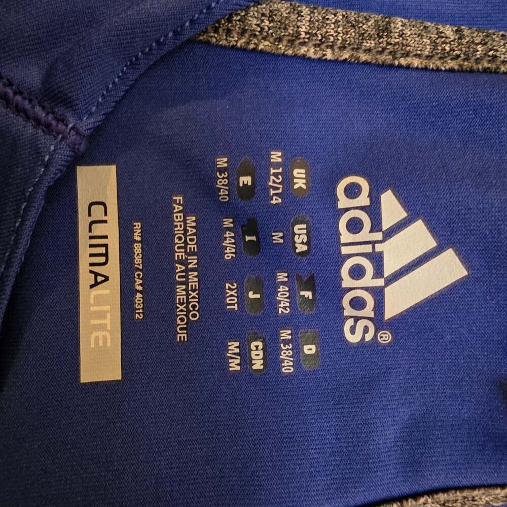 Adidas Blue Climalite Racerback Tank Top Medium - Picture 5 of 5